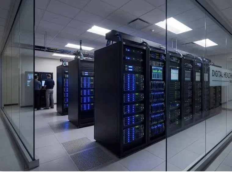 Server rack in a data center — Cybersecurity Trends